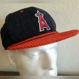 Anaheim X California Angels Hat RARE Corduroy Cap